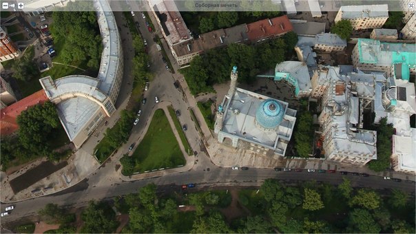 Мечеть Санкт-Петербурга с вертолета